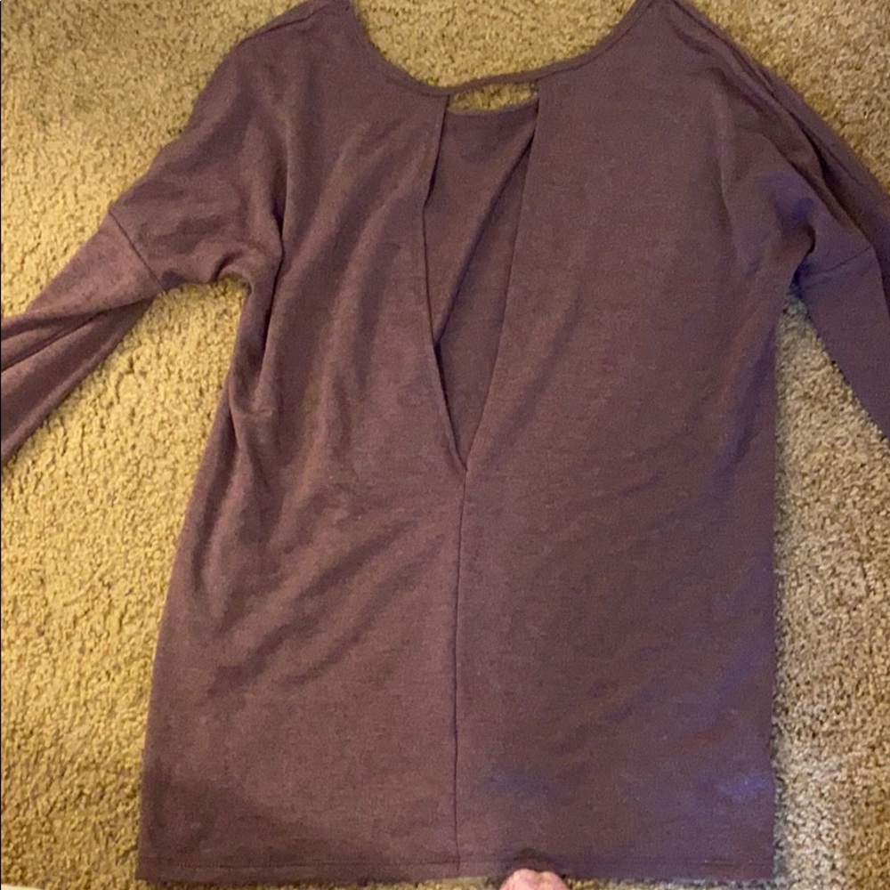 Target open back long sleeved top